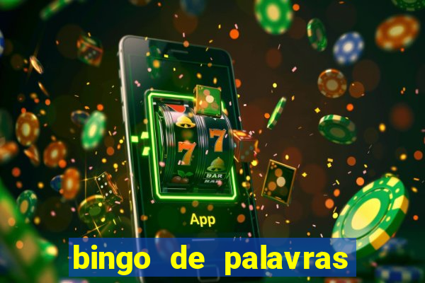 bingo de palavras cha de bebe